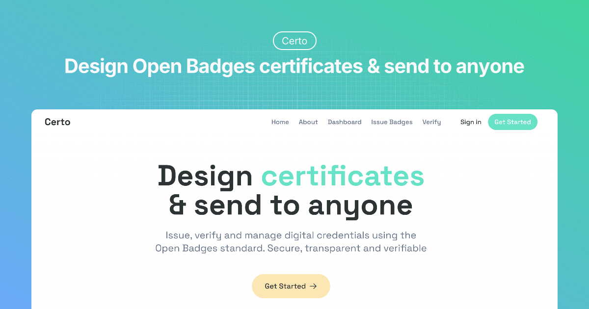 certo website preview
